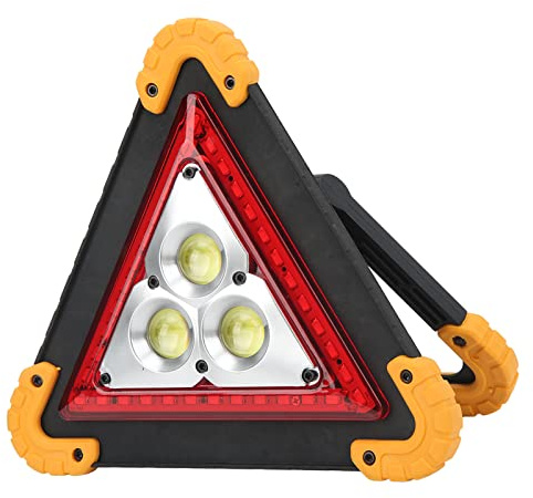 Lámpara triangular de advertencia para automóvil, LED portátil, mal funcionamiento, triángulo de emergencia, luz de reparación de fallas de seguridad para automóvil, reflector de trabajo para averías