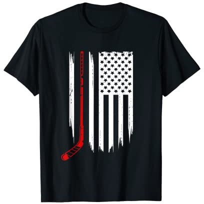 Amerikanische Flagge Hockeybekleidung – Hockey T-Shirt