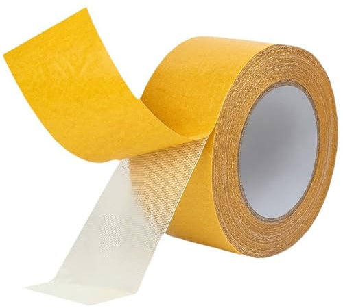 wordmouk 1 Rollo Cinta De Doble Cara Extra Fuerte Para Alfombras, Removible, Sin Residuos, Multifonctionnel Cinta Para Moquetas, Marco De Imagen, Manualidades 3cm x 20m (1.2in x 66ft)