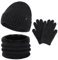 ZASFOU Kinder Winter Mütze Loop Schal Handschuhe Set 4 5 6 7 8 Jahre Kleinkinder Thermo Wintermütze Beanie Schlauchschal Mützen Geschenk für Jungen Mädchen