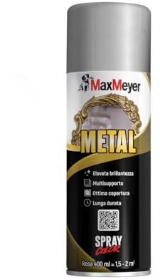 MAXMEYER Spray Metal Cromato Argento 0.400 L