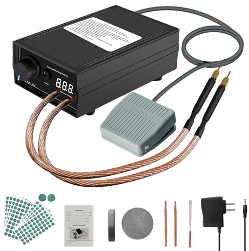 8000W Soldador por Puntos Máquina de Soldadura por Puntos Portátil Recargable para Baterías con Bolígrafo de Soldadura, Adecuado para Tiras de Níquel de 0.1~0.3mm