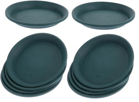 SHINEOFI 10 Pièces Plateau de Soucoupe pour Plantes Épais Bac à Eau Résistant pour Pots de Fleurs Intérieur Extérieur Support Drainage pour Plantes Bonsai Anti-Fuite et Facile à Nettoyer