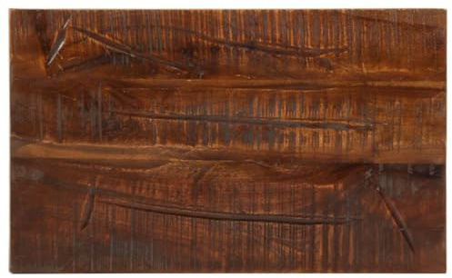 vidaXL Tischplatte, Holzplatte Rechteckig, Massivholzplatte für Tisch Esstisch Couchtisch, Ersatztischplatte, 50x20x3,8cm Altholz Massiv