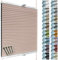 SchattenFreude Waben-Plissee nach Maß für Fenster & Tür | 100% verdunkelnd/Blackout | Zum Anschrauben in der Glasleiste | Pastellrosa (Weiße Rückseite), Breite: 70-90cm x Höhe: 100-150cm