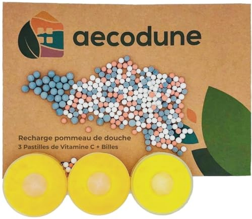 Aecodune Premium Duschfilter med Vitamin C-Vattenfilter – BLI URSNYGG – Anti-Kalk Handdusch, Eliminerar 99% Klor & Andra föroreningar - Skönhet & Renhet – Eco-Vattenfilter med Dofter & Tryck