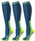 CAMBIVO CS60 Kompressionsstrümpfe Damen Herren 3 Paar, Stützstrümpfe, Compression Socks, Kompressionssocken, Thrombosestrümpfe für Erholung, Laufen, Reise, Shifahren, Schwangerschaft, Alltag