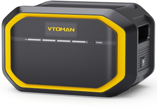 VTOMAN FlashSpeed 1500 Extra Battery 1548Wh for FlashSpeed 1500/ FS1000 Power Station, LiFePO4 (LFP) Backup Expansion Battery with BMS Protection