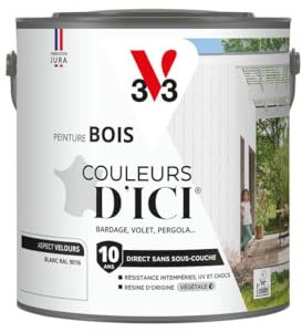 V33 Peinture Bois Couleurs d'ICI - Blanc - 2L