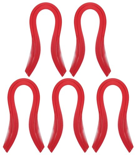 PATIKIL Strisce di Carta per Quilling 600pz 1.5mm 39cm Carta per Origami Kit Quilling per Adulti Principianti Arte Fai-Da-Te Natale, Rosso