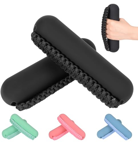 BOOSTEADY Hand Weights Set for Women Men, Soft Dumbbells of 2 (3lbs), Walking Weight with Hand Strap for Aerobics, Jogging, Running-Black