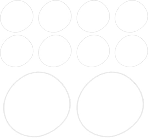 Alipis Kit 10 Pezzi Guarnizioni Antideflagranti per Occhiali da Sole Accessori per Installazione Lenti Design Anti-Crepa Kit Riparazione Occhiali per Uso Personale e Lavorazione
