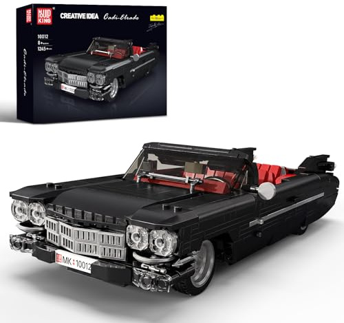 Mould King 10012 Briques de Construction de Voiture de Sport Technique, 1245 pièces, Cabriolet Classique, Voitures Anciennes, kit de Construction créatif pour Adultes et Adolescents à partir de 8 Ans