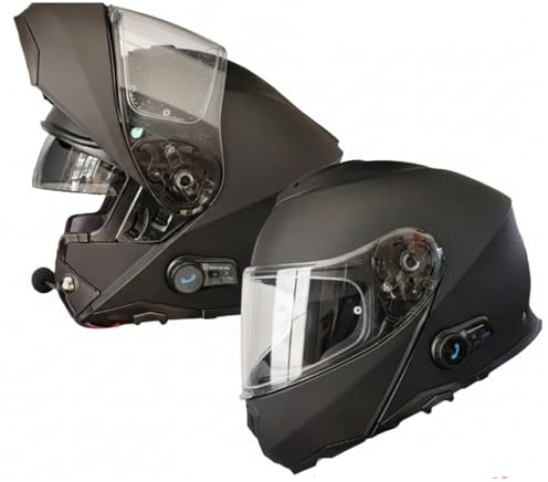 Casco Origine Logic BT Casco Modulare con Interfono Bluetooth Integrato, Omologazione ECE 22.06 P/J, Nero Opaco tg L 59/60