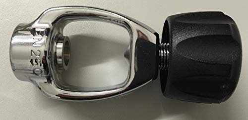 HTD Bügeladapter zum Anschluss von DIN Atemregler an INT Ventilen