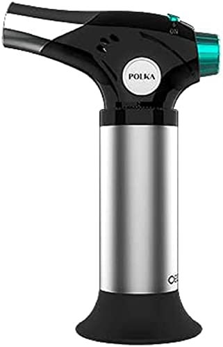 Cecotec Polka Flame-Cook 1000 - Torcia da cucina ricaricabile in acciaio, regolatore di regolazione della fiamma
