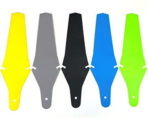 Hallenwerk 1x Hinterer Kotflügel Schutzblech mit Quick Fit-System schnell an Fahrrad Sattel zu befestigen (GRÜN)