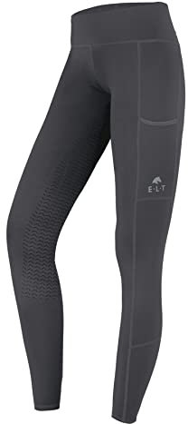 ELT Thermo-Reitleggings Ella, Asphalt, Gr. 34