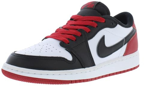 Nike Dunk Low Retro Chaussures de Basket Femme, Blanc Noir Rouge Varsity, 36 EU