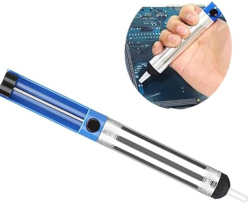 Solder Sucker Tool, Desoldering Pump, Perfect Desoldering Removal Tool for Solder Removing with Heat Resistance Silicone Sucking Nozzle (Solder Sucker)