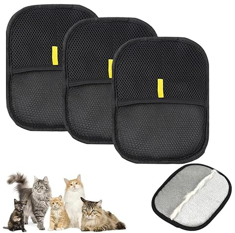 HOIDOKLY 2025 Nouveau Gant de démêlage pour chats et chiens, Gants électrostatiques anti-poils d'animaux de compagnie à cinq doigts, Outil réutilisable de démêlage de poils d'animaux de compagnie pour