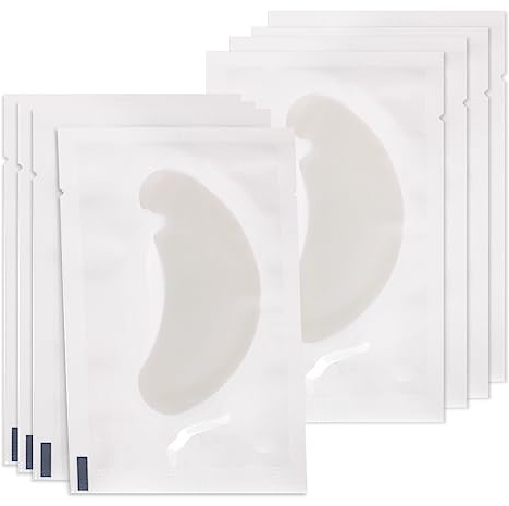 Lunamoon 100 pares Almohadillas de Ojos para Extensiones de Pestañas Parches Extensiones de Pestañas Eyelashes Extension Pads (U-White100)