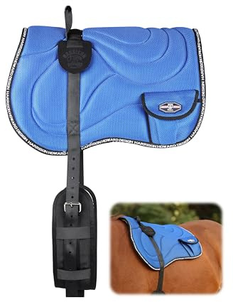 Harrison Howard Equestrian Schabracke Reitpad Champion blau