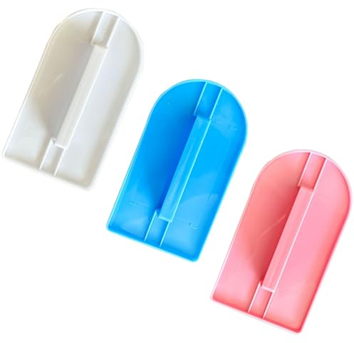 3 pulidores de pasteles, herramienta más suave para fondant, borde plano, para pasteles, herramientas esenciales para hornear crema de mantequilla y fondant, ideal para cocinas domésticas y tiendas de
