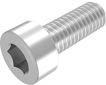 SECCARO Tornillo cilíndrico M5 x 14 mm, acero inoxidable V2A VA A2, DIN 912 / ISO 4762, hexágono interior, rosca completa, 20 piezas