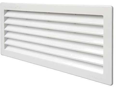 La Ventilazione P252510B-Y Grille de Ventilation, Blanc, 254x108 mm