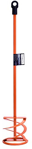 Paint & Mortar Mixer| 16 L, 3 Dia Compound, Sealer, Grout, Thinset, Plaster, Mud, Cement Mixer Stirring Paddle -Professional Paint Mixer Attachment-Zinc Plated Steel (Style# 02)