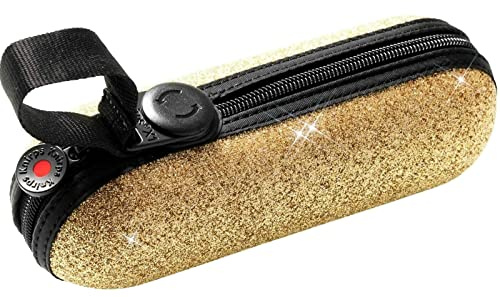Knirps X1 Super Mini Taschenschirm 2Glam mit ecorepel-Technologie - gold