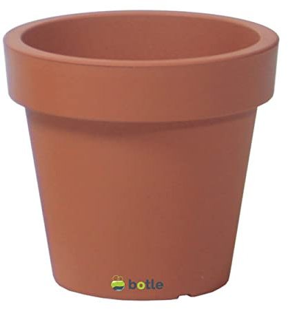 Pot de Fleurs - en Plastique - 25 x 22,5 cm - Terre Cuite