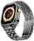 SUPLINK Boîtier en acier inoxydable avec bracelet compatible avec Apple Watch Ultra 2/1 de 49 mm, bracelet de protection en métal robuste pour iWatch pour homme (gris sidéral)