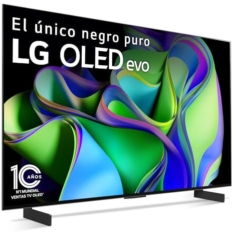 LG OLED42C35LA 42, 4K OLED EVO, Smart TV, webOS23, Procesador Máxima Potencia, Dolby Vision, Dolby Atmos, Gaming, Alexa/Google Assistant