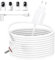 7.6 m Stromkabel und Adapter, Akku, Ladekabel für Ring, wetterfester Netzstecker und USB-C-Ladekabel, Kompatibel für Ring Spotlight Cam Plus/Pro und für Stick Up Cam