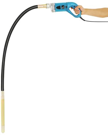 1300W Vibrador de Hormigón Eléctrico Longitud 1.5m 4300rpm Diámetro Varilla Vibratoria 35mm Hormigoneras Electricas para Reparación, Columna de Hormigón, Fundición de Vid