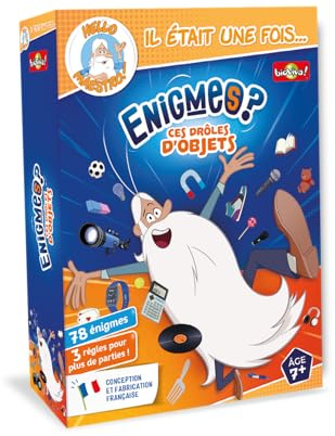 Bioviva - Il Était Une Fois… Enigmes Drôles d'Objets - Jeu de Cartes Enfant | Devinettes - Jeu Educatif Dès 7 ans - 2 à 6 joueurs - Fabriqué en France
