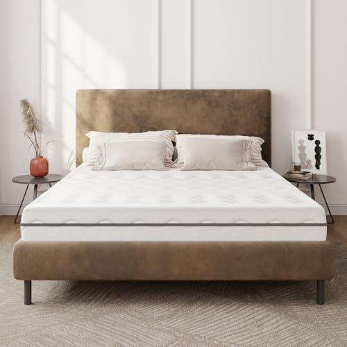 EGO HOME Madrass 140 x 200 cm H2 hårdhetsgrader, 16 cm höjd 7 zoner, ergonomisk kall skummadrass av skumgummi, skummadrass 140 x 200 cm med Öko-Tex certifierad