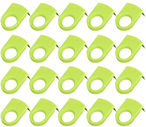 Kdouehg Bottoni per Birra, Clip per Bottiglie da Cocktail, Clip per Bottiglie in Plastica, Calici per Feste di Compleanno, Matrimoni, Verde