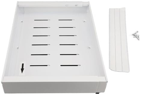 TOPINCN Adjustable Pull Out Cabinet Organizer Drawer, Kitchen Shelf Organizer, Carbon Steel Slide System with 3 Rails, Multifunctional Drawer Organizers