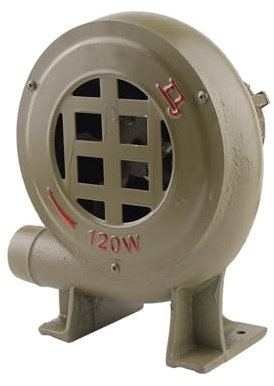JCKJWL Ventilador centrífugo pequeño for barbacoa, monofásico, de hierro fundido, for estufa y caldera, de 40 W, 60 W, 80 W, 100 W y 120 W. Ventilación eficaz de alta presión(120W)