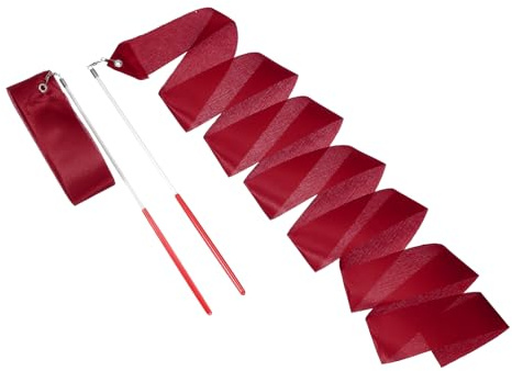 sourcing map Dance Ribbons, Rhythmic Gymnastics Ribbon Streamers Dancer Wand Twirling Dancing Ribbons for Artistic Dancing Gymnastics Training