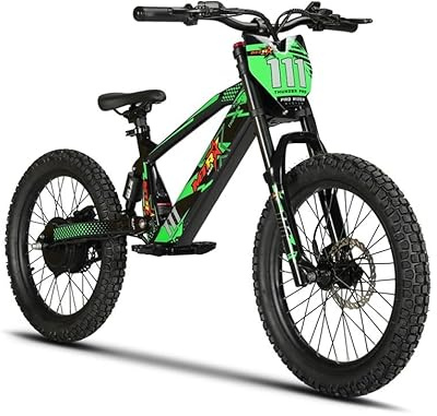 Bicicleta electrica sin pedales Thunder Pro ruedas 20” con Suspensión Doble, Frenos Hidráulicos, Batería 36V 7.8Ah 9–16 Años