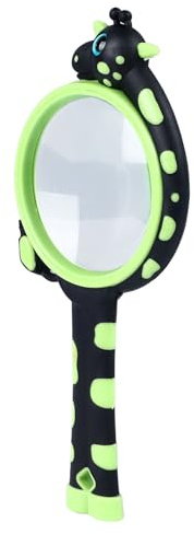 Naroote Loupe pour Enfants 10X en Forme de Girafe, Jouet D'exploration en Plein Air pour la Maternelle et L'école Primaire, Matériau ABS et Caoutchouc Durable
