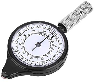 Keenso Map Measurer, Mini Outdoor Karte Messgerät Entfernungsmesser Karte Caculator Mapping Tool Metall Rad für Camping Wandern Radfahren Jagd