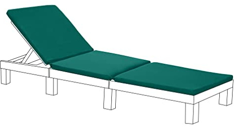 Gardenista Liegenauflage, Auflage für Gartenliege 194 x 66 x 5 cm,Auflagen für Deckchair,Polsterauflage für Sonnenliege Strandliege,Kissen für Liegestuhl Wasserbeständig & Leicht (Grün)