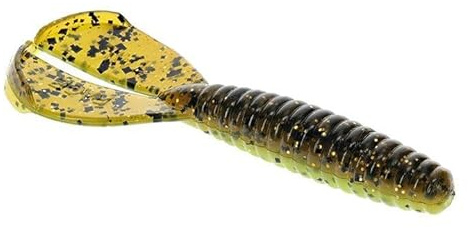 Strike King (RGTTMGSW-604) Rage Menace Grub Saltwater Soft Bait Fishing Lure, Color 604 - Guacamole, 3.5