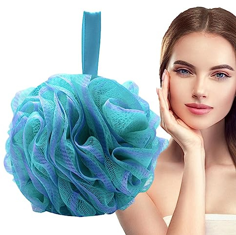 | Nettoyage Loofahs Body Scrubber Soft Mesh Shower Puff Éponge bain,Élégante élastique utilisation éponge luffa haute densité pour salle bain spa lavage du corps Firulab