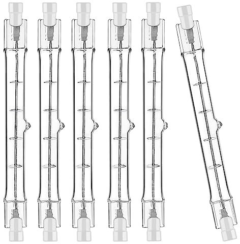 R7S-Halogenlampe, 118 Mm, 200 W, 230 V, Halogenlampe, R7S, Dimmbar, Halogen-Stablampe, 6 Stück